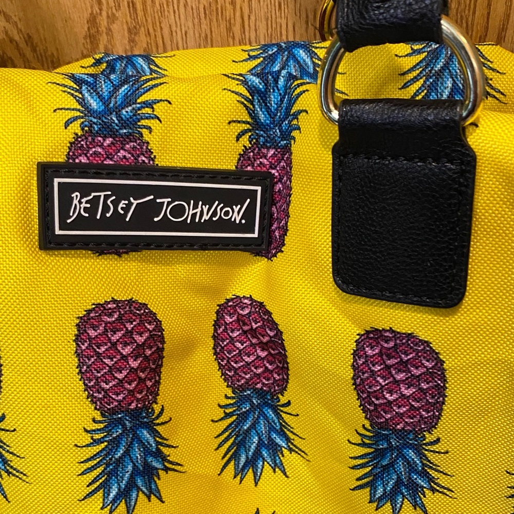 Betsey Johnson Yellow Pineapple Tote Bag - Picture 2 of 7